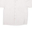 RENATE BARZINI Womens Shirt White Striped S Cheap