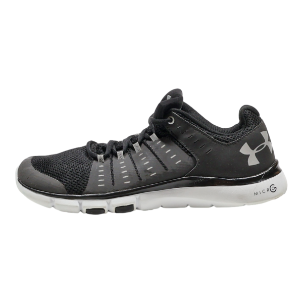 UNDER ARMOUR Micro G Sneaker Trainers Black Leather Mens UK 9 For Discount