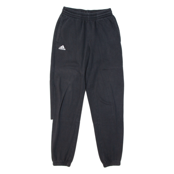 ADIDAS Mens Joggers Black Tapered S W26 L29 For Cheap