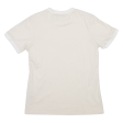 ADIDAS Womens T-Shirt Cream UK 12 Discount