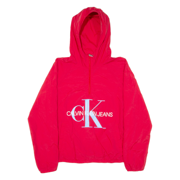 CALVIN KLEIN JEANS Girls Anorak Jacket Red Hooded 16Y Online