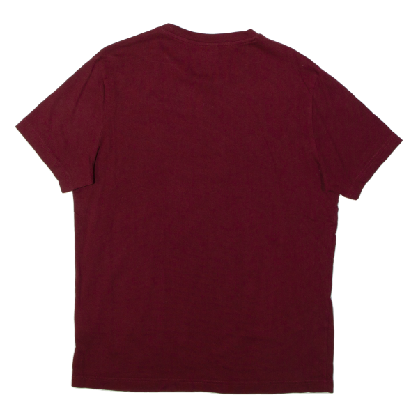 CHAMPION Mens T-Shirt Maroon L Online