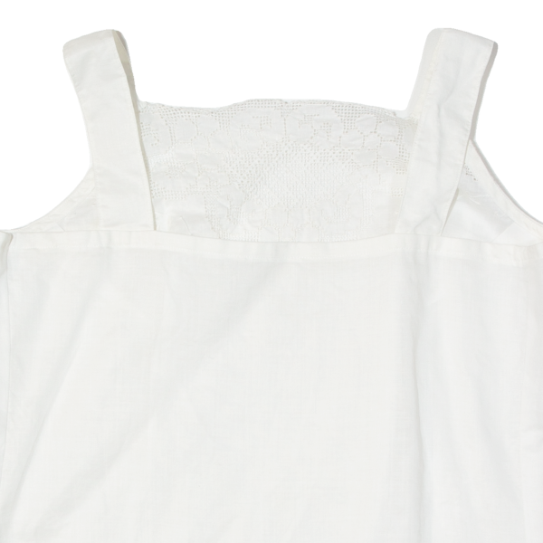 Womens Camisole Top White Sleeveless L on Sale