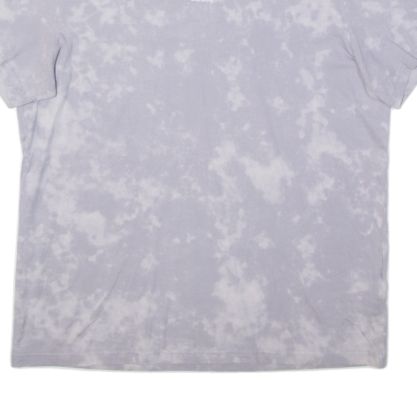 ADIDAS Womens Tie Dye T-Shirt Grey UK 12 Cheap