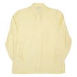 LINEAV Womens Blouse Shirt Yellow Collared Long Sleeve Silk S Online