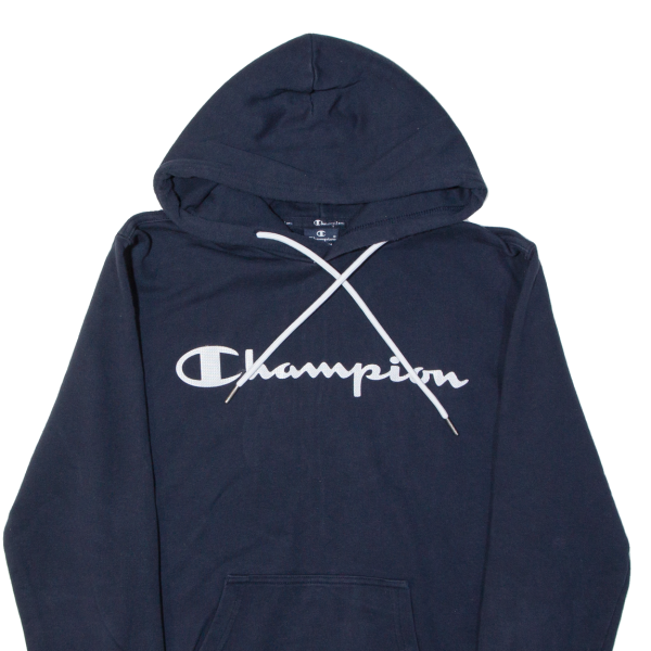 CHAMPION Mens Blue Hoodie M on Sale