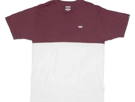 VANS Mens T-Shirt White L on Sale