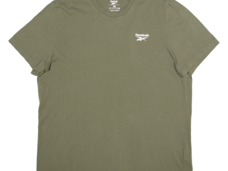 REEBOK Mens T-Shirt Green XL Supply