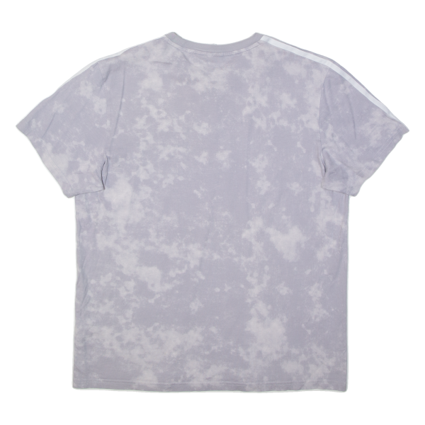 ADIDAS Womens Tie Dye T-Shirt Grey UK 12 Cheap