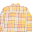 THEO WORMLAND Mens Flannel Shirt Orange Check Long Sleeve XL Cheap