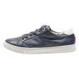 TOMMY HILFIGER Low Top Trainers Blue Leather Womens UK 6 Online