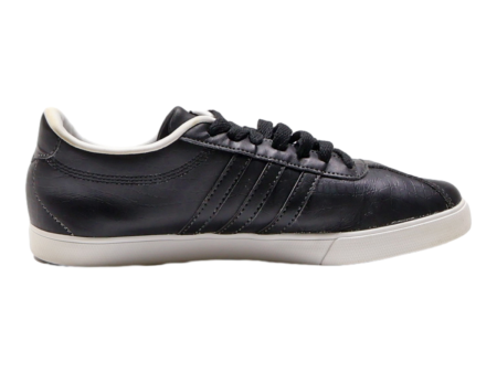 ADIDAS Low Top Trainers Black Leather Mens UK 6 Online Sale