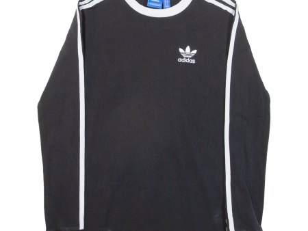 ADIDAS Womens T-Shirt Black Long Sleeve UK 6 Online now