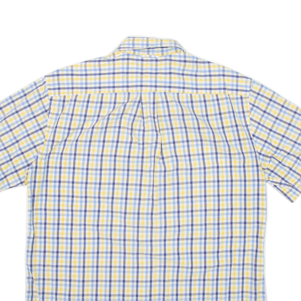 TOMMY HILFIGER Mens Shirt Yellow Check M Fashion