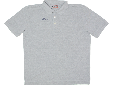 KAPPA Mens Polo Shirt Grey 2XL Fashion