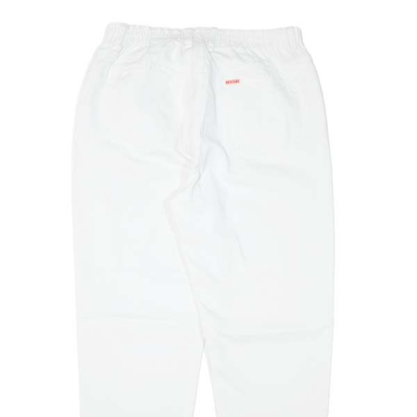 TEDDY S Womens Trousers White Regular Mom W30 L29 Sale