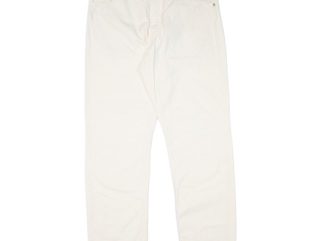 BOSS Montana Mens Trousers Cream Regular Straight W32 L30 Online