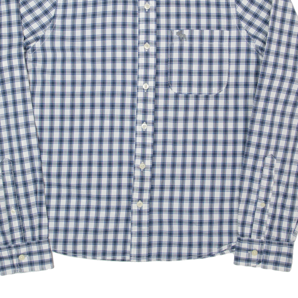 ABERCROMBIE & FITCH Muscle Mens Shirt Grey Check Long Sleeve XL Hot on Sale