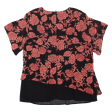 CAVITA Womens Printed Top Black 90s Floral L Online