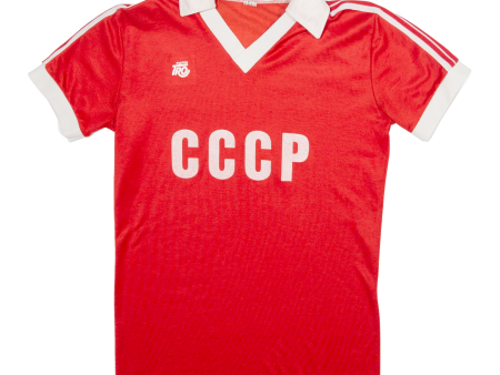 TRO Soviet Union Womens Football Shirt Jersey Red 70s Collared M Discount