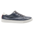 TOMMY HILFIGER Low Top Trainers Blue Leather Womens UK 6 Online