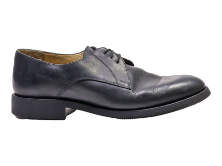 SCOTT Derby Shoes Black Leather Mens UK 9.5 For Discount