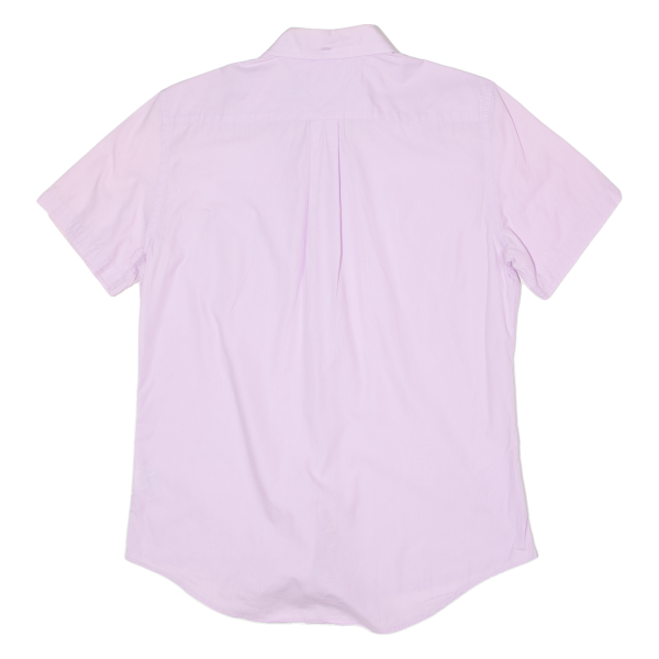 TOMMY HILFIGER City Poplin Slim Fit Mens Plain Shirt Pink M Fashion