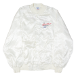 WEST ARK Mens Varsity Jacket Cream Nylon 90s USA 2XL Hot on Sale