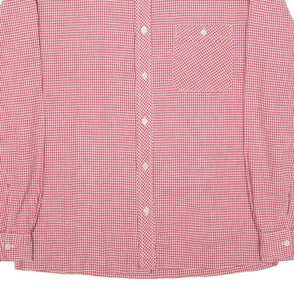 DANY Mens Shirt Red Check Long Sleeve L Online now