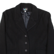 TALLY WEIJL Womens Blazer Jacket Black Knit Wool M Hot on Sale