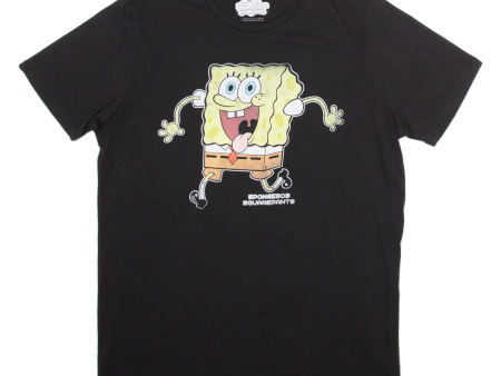 SPONGEBOB SQUAREPANTS Womens T-Shirt Black 2XL on Sale