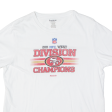 REEBOK NFL San Francisco 49ers Womens T-Shirt White USA L Discount