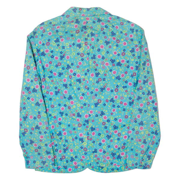 Womens Blazer Jacket Blue Floral S Online Hot Sale