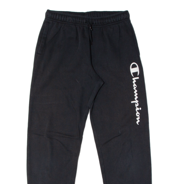 CHAMPION Boys Joggers Black Tapered XL W26 L28 Fashion