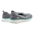 SKECHERS Low Top Trainers Grey Synthetic Womens UK 7 Cheap