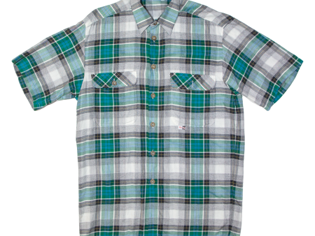 RACING Mens Shirt Blue Cashmere 90s Plaid S Online now