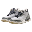 AIR JORDAN High Top Trainers Grey Leather Girls UK 4 For Cheap