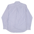 TOMMY HILFIGER Mens Shirt Blue Striped Long Sleeve L For Sale