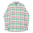 TOMMY HILFIGER Mens Shirt White Plaid Long Sleeve L Online