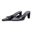 COLE HAAN Mule Heels Black Leather Womens UK 7 For Cheap