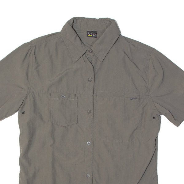 SALEWA Utility Womens Worker Shirt Grey UK 14 Hot on Sale