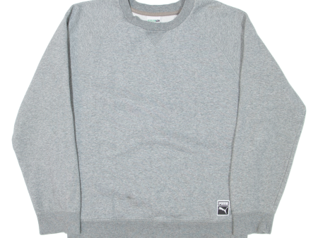 PUMA Mens Sweatshirt Grey M Cheap