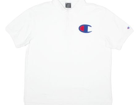 CHAMPION Mens Polo Shirt White XL Cheap