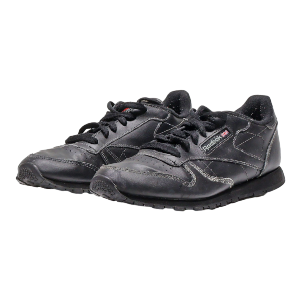 REEBOK Sneaker Trainers Black Leather Boys UK 4.5 Discount