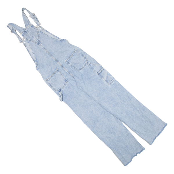 STRADIVARIUS Carpenter Womens Dungarees Blue Relaxed Denim UK 6 W26 L29 Online Sale