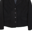 TALLY WEIJL Womens Blazer Jacket Black Knit Wool M Hot on Sale