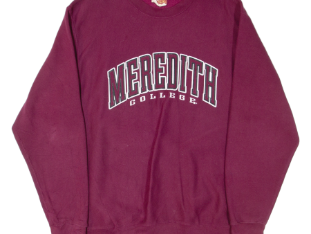 MV SPORTS Meredith College Mens Sweatshirt Maroon USA M Hot on Sale