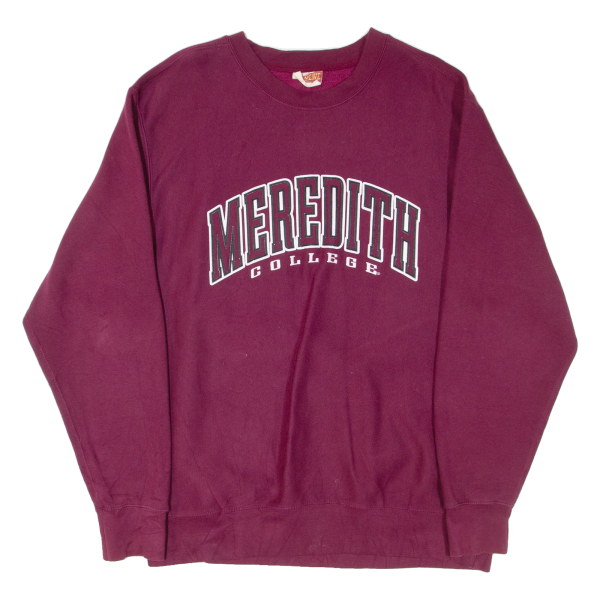 MV SPORTS Meredith College Mens Sweatshirt Maroon USA M Hot on Sale