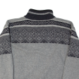 CANSON Mens Jacket Grey Wool Fair Isle L Fashion