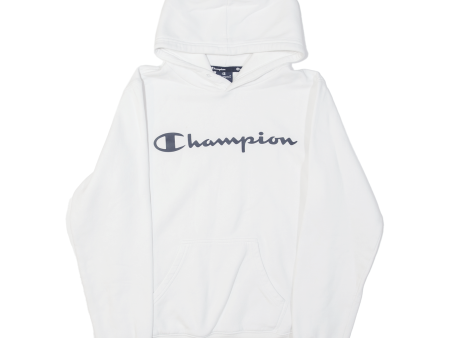 CHAMPION Mens White Hoodie S For Discount